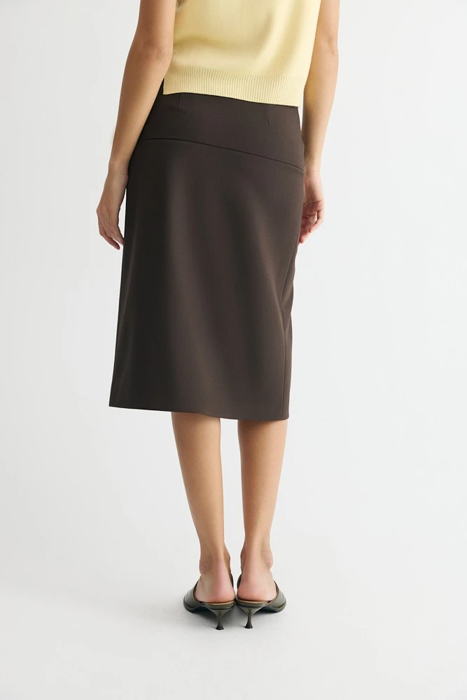 Юбка миди с двумя разрезами