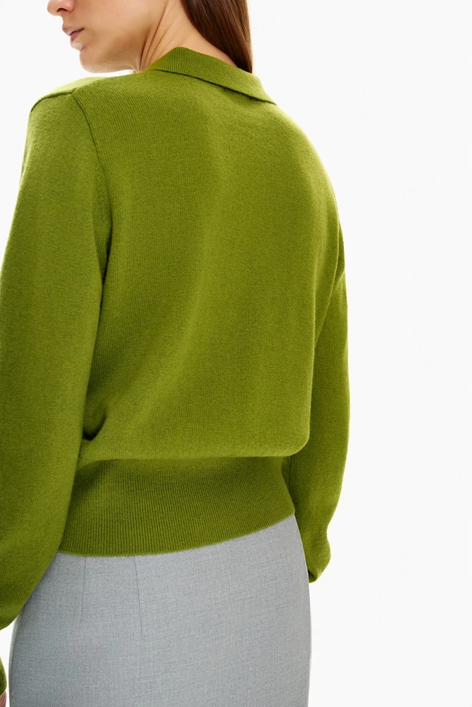 Кардиган с отложным воротником