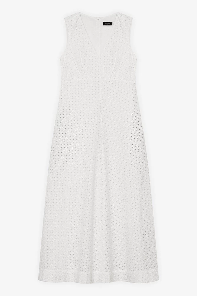 Платье макси из хлопка Broderie Anglaise Платье макси из хлопка Broderie Anglaise