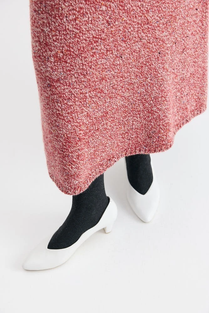 Юбка миди меланж из шерсти