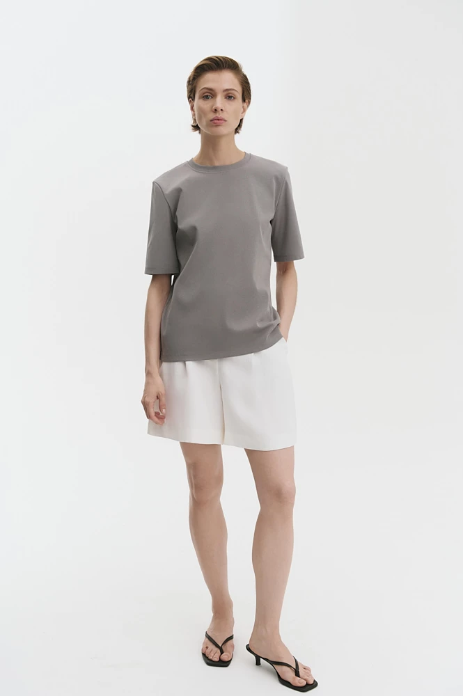 Футболка базовая с удлиненным рукавом