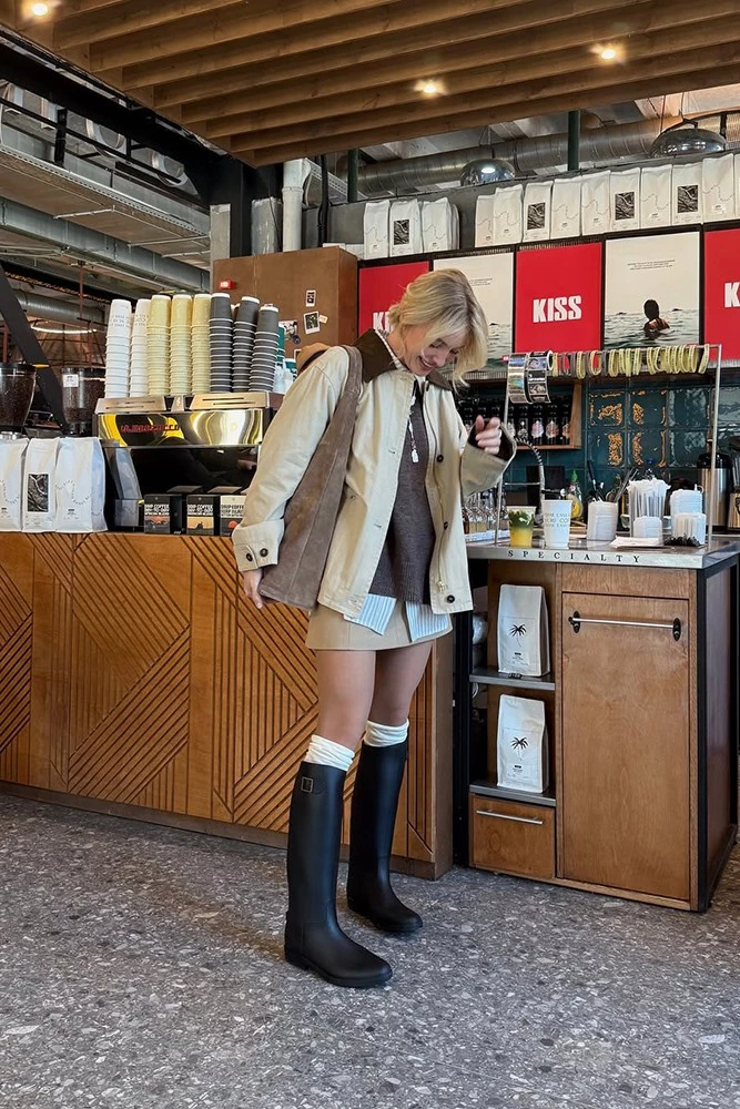 Куртка из хлопка с вельветовым воротником