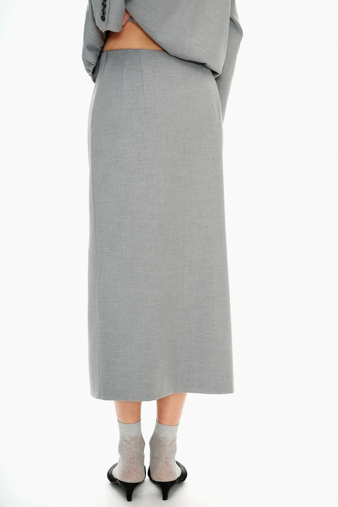 Юбка миди прямого силуэта