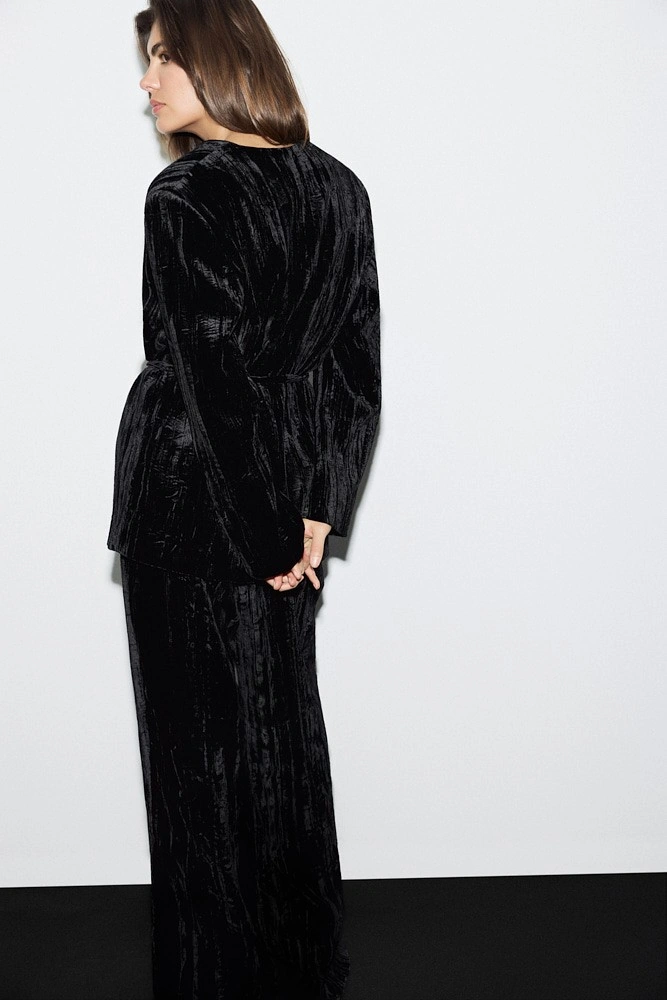 Жакет из жатого бархата