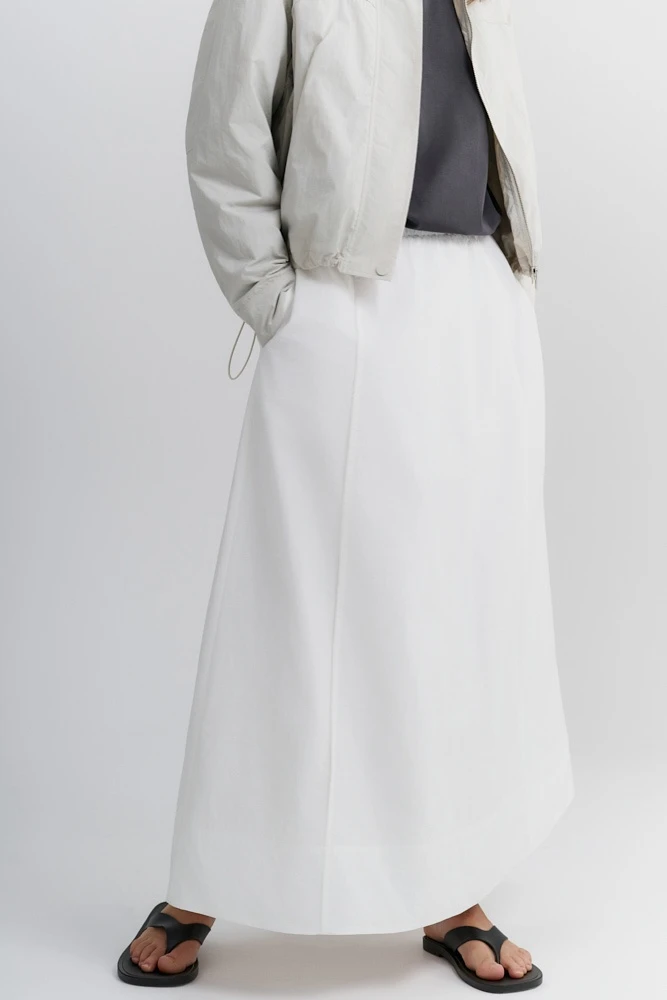 Юбка миди из хрустящего хлопка