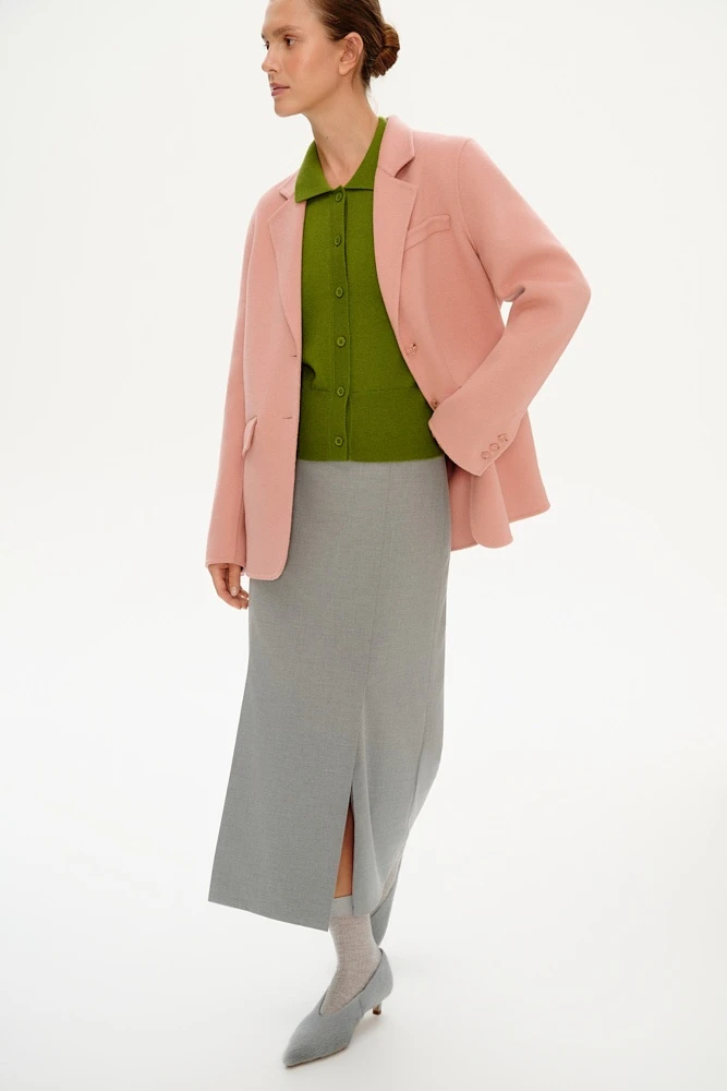 Пальто-жакет из шерсти