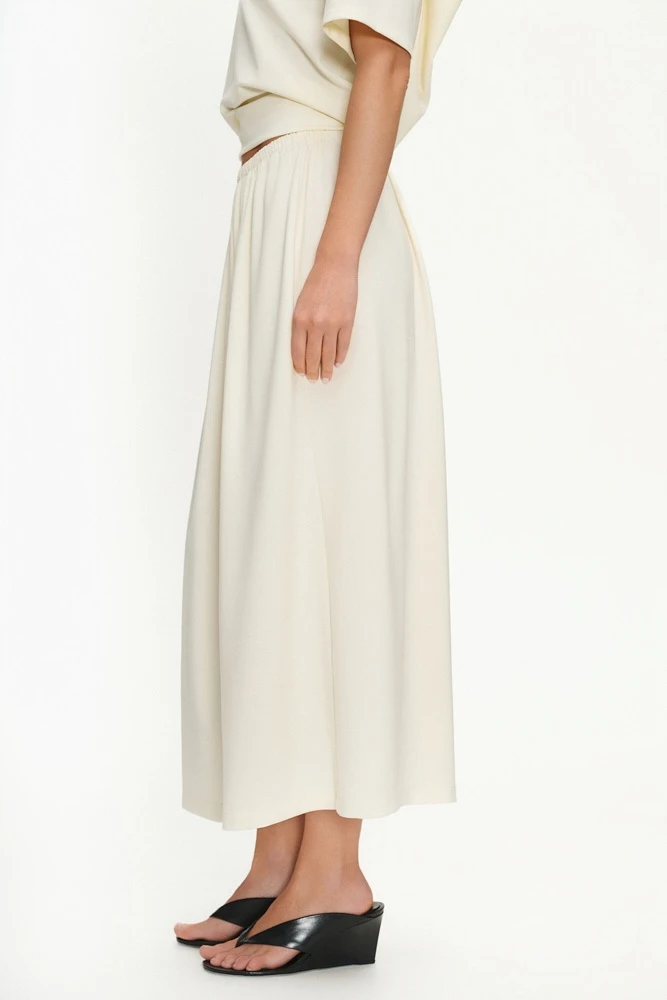 Юбка миди из трикотажа