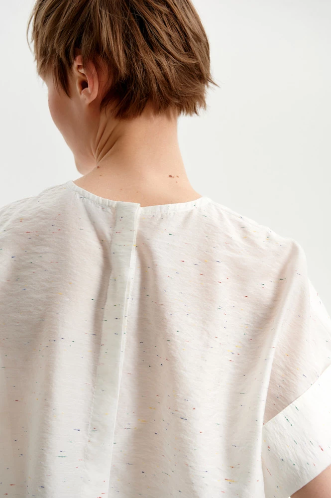 Блуза из фактурной ткани 