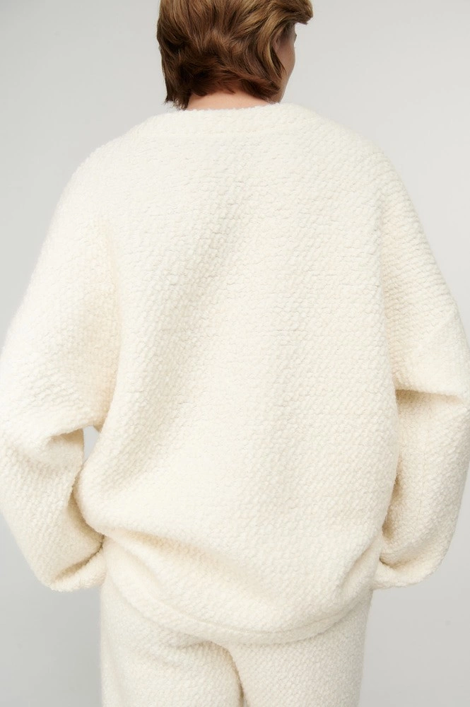 Свитшот из фактурной шерсти