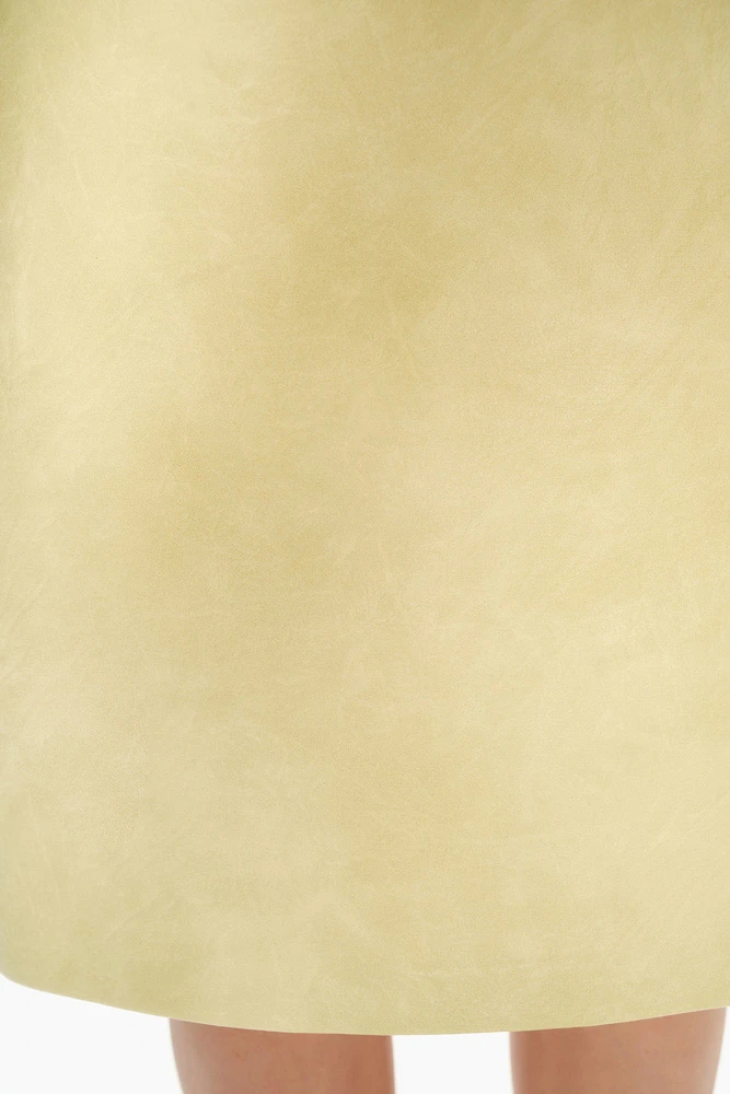 Юбка из экокожи