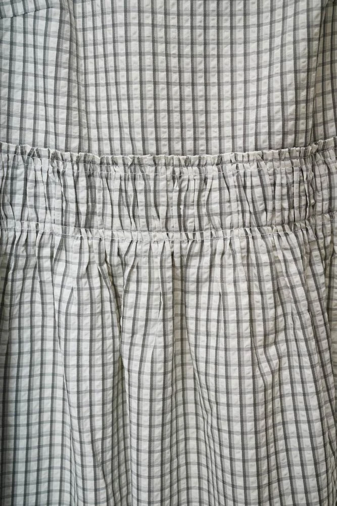 Платье миди из хлопка в клетку