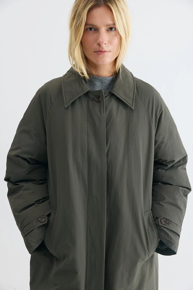 Пальто утепленное пуховое