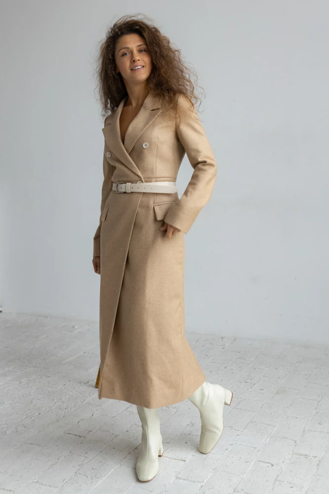 Платье-жакет с косым бортом