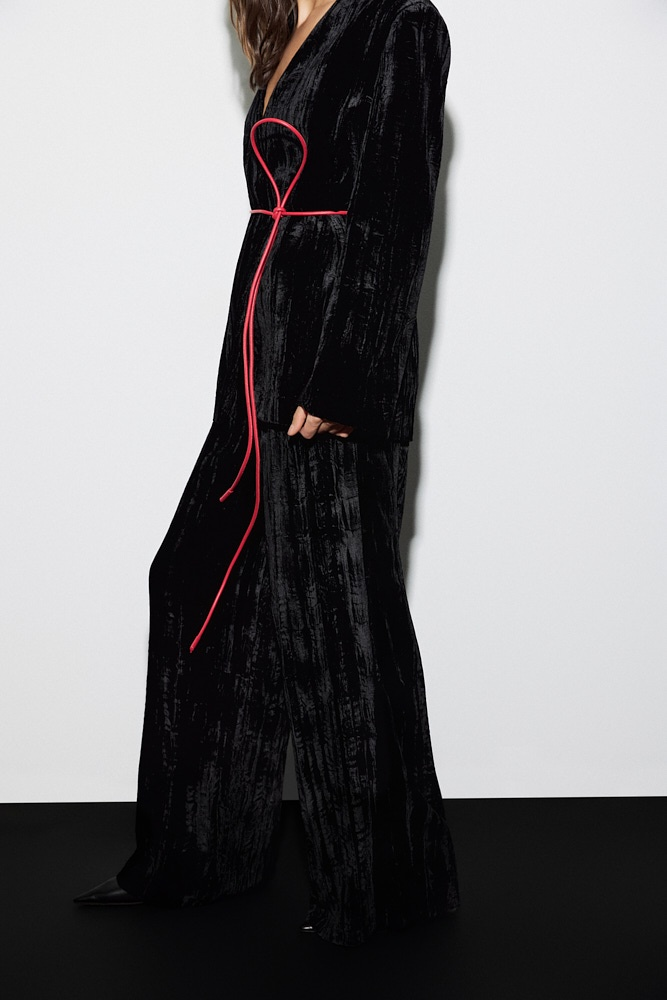 Пояс-шнур из натуральной кожи