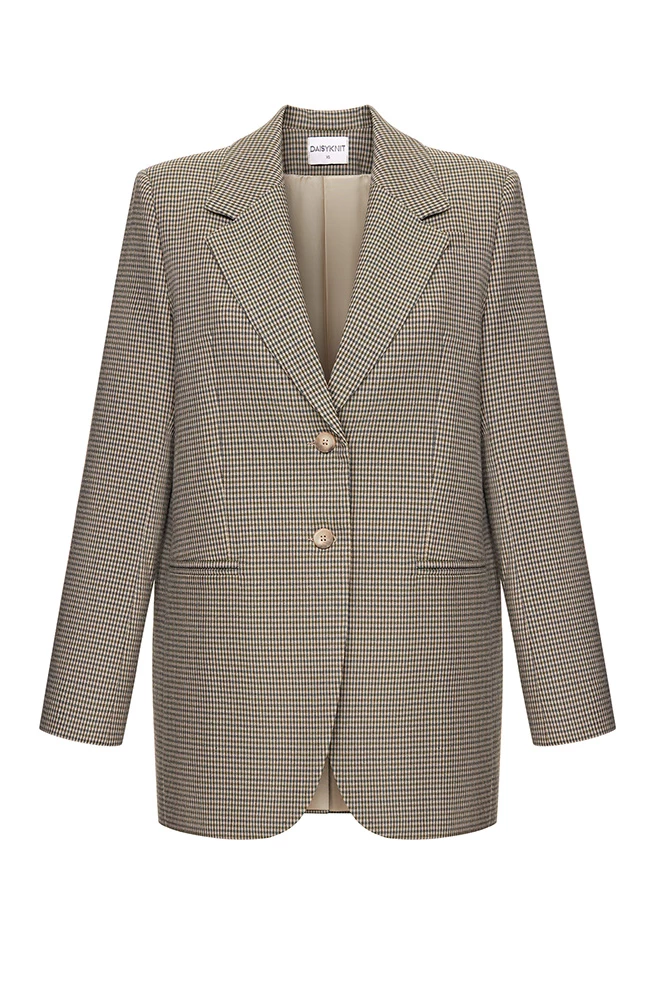 Жакет однобортный прямого силуэта