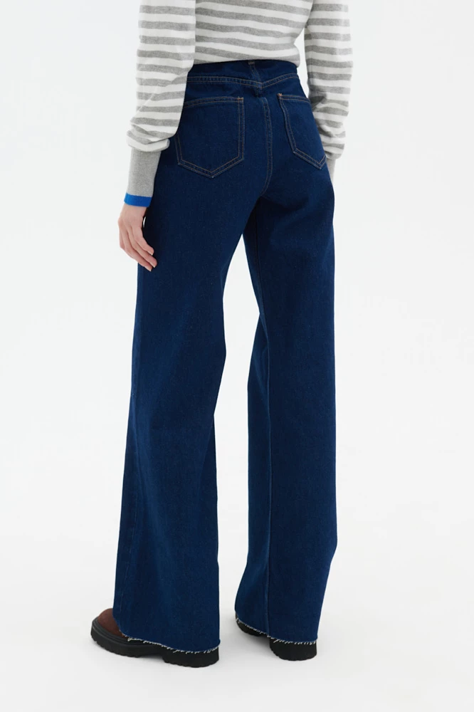 Джинсы прямые широкие