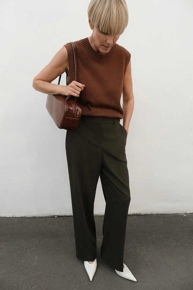 Брюки прямого кроя