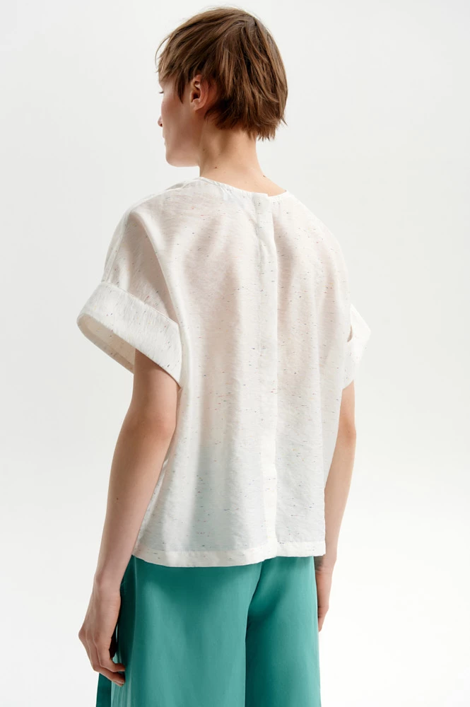 Блуза из фактурной ткани 