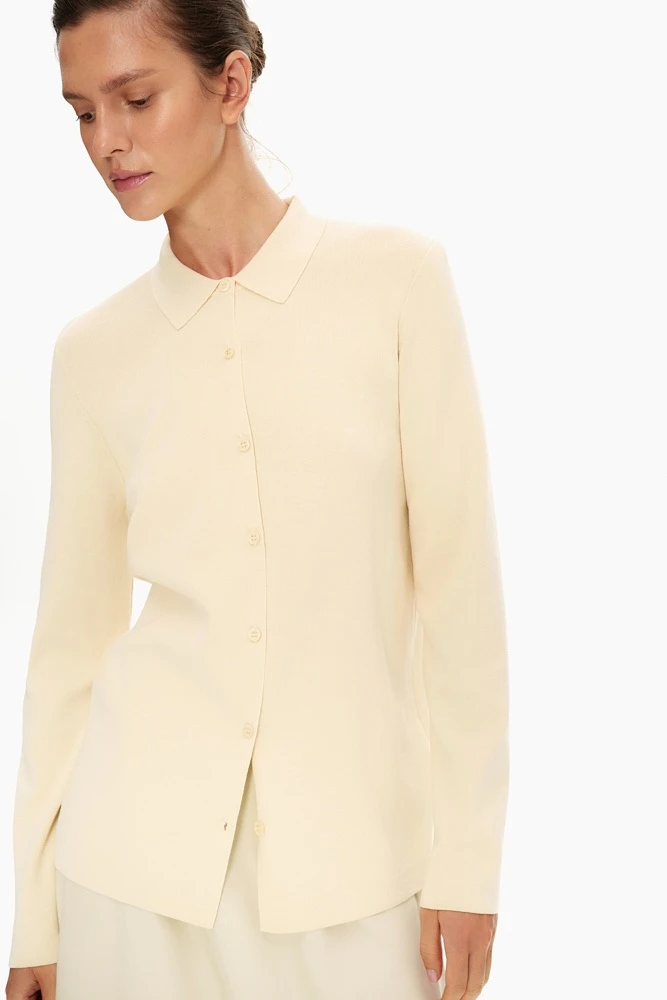 Рубашка вязаная