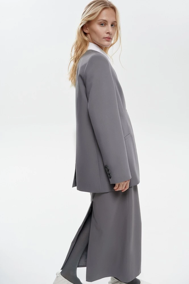 Жакет прямой без лацканов