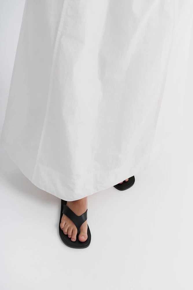 Юбка миди из хрустящего хлопка