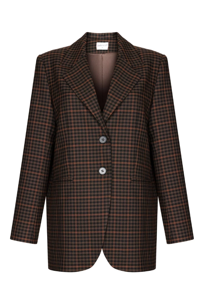 Жакет однобортный прямого силуэта