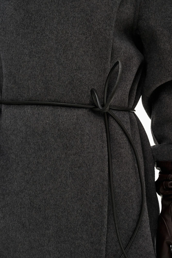 Пояс-шнур из натуральной кожи