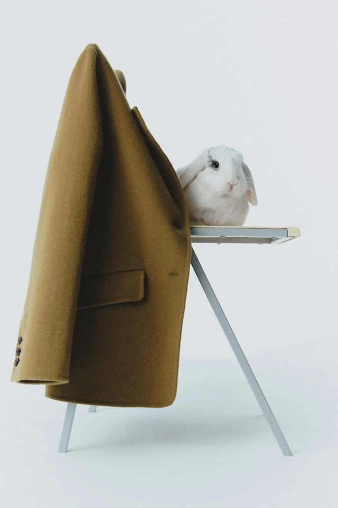 Пальто-жакет из шерсти