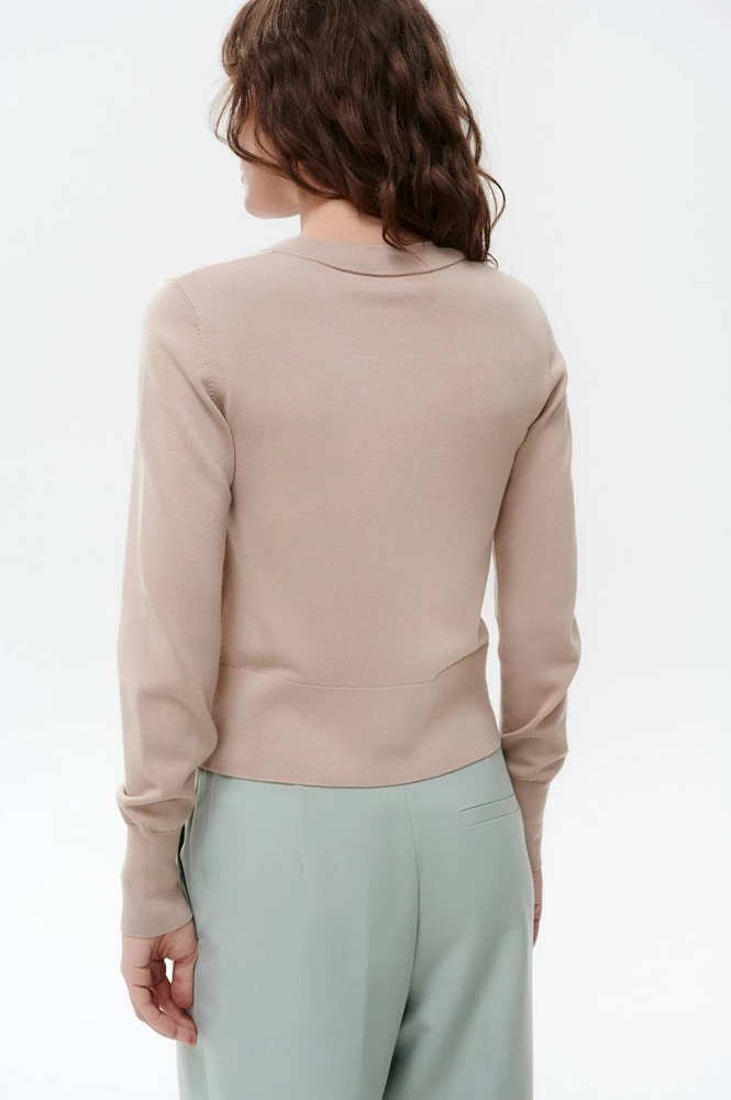 Кардиган облегающий с шелком