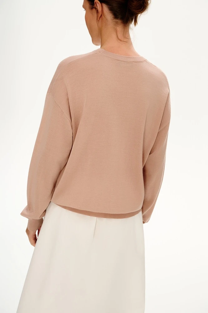 Джемпер тонкий из шерсти