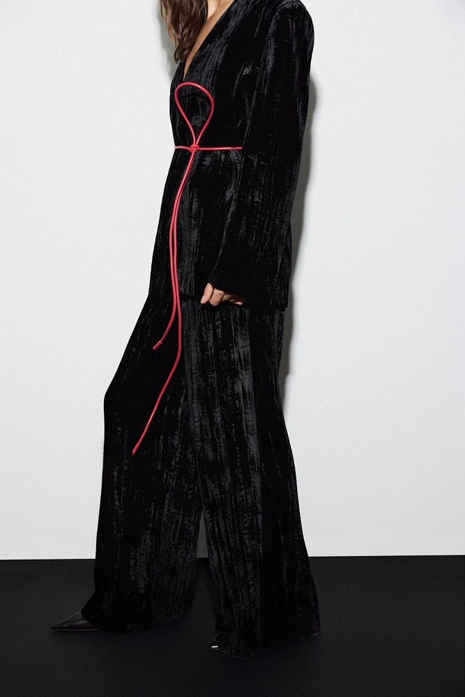 Пояс-шнур из натуральной кожи