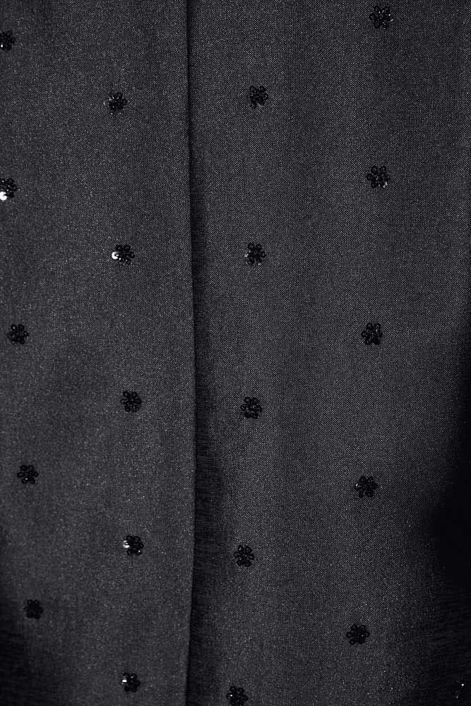 Жакет прямого силуэта с вышивкой бисером