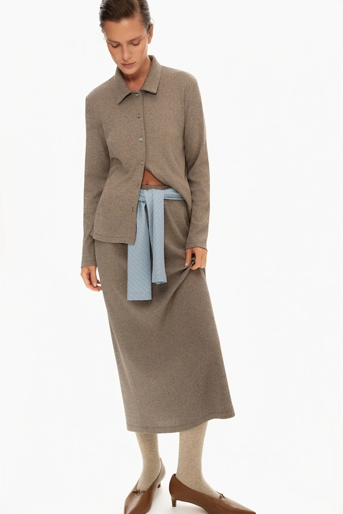 Рубашка из трикотажа