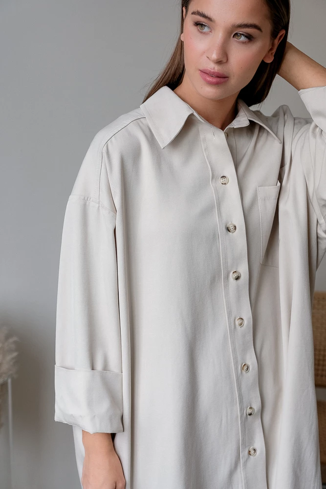 Рубашка оверсайз удлиненная