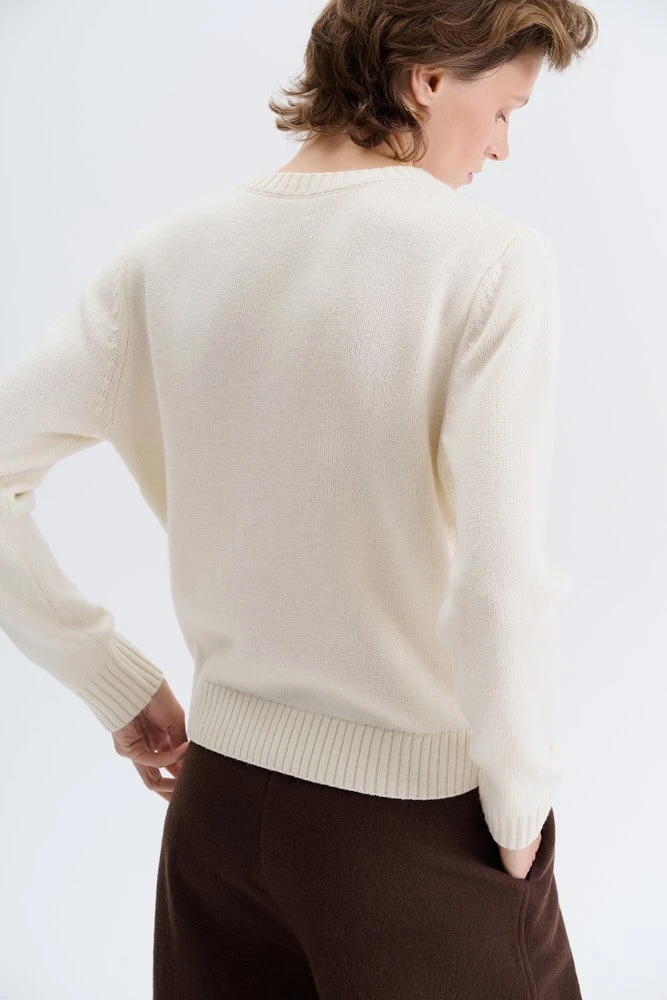 Кардиган из шерсти с вышивкой