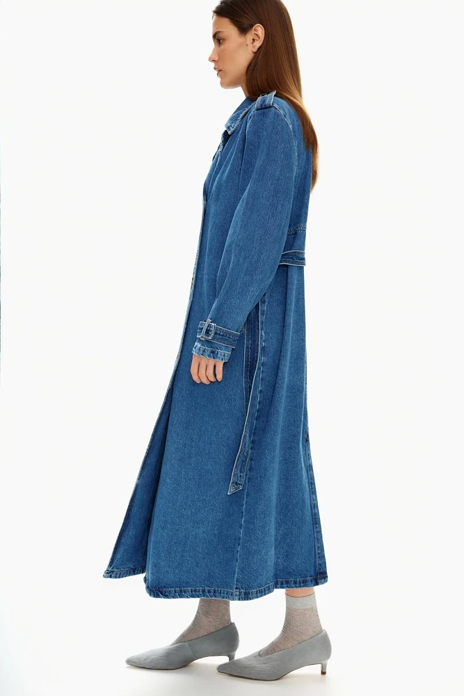 Тренч джинсовый