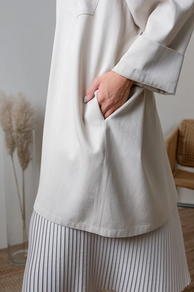 Рубашка оверсайз удлиненная