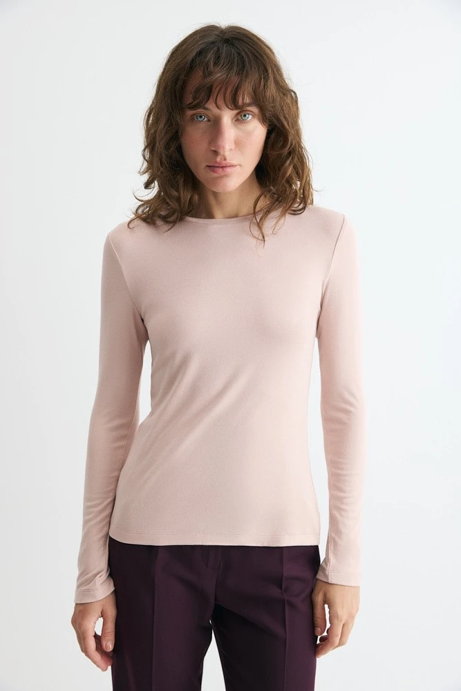 Лонгслив трикотажный из нежного хлопка