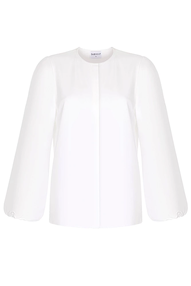 Блуза с каскадным рукавом