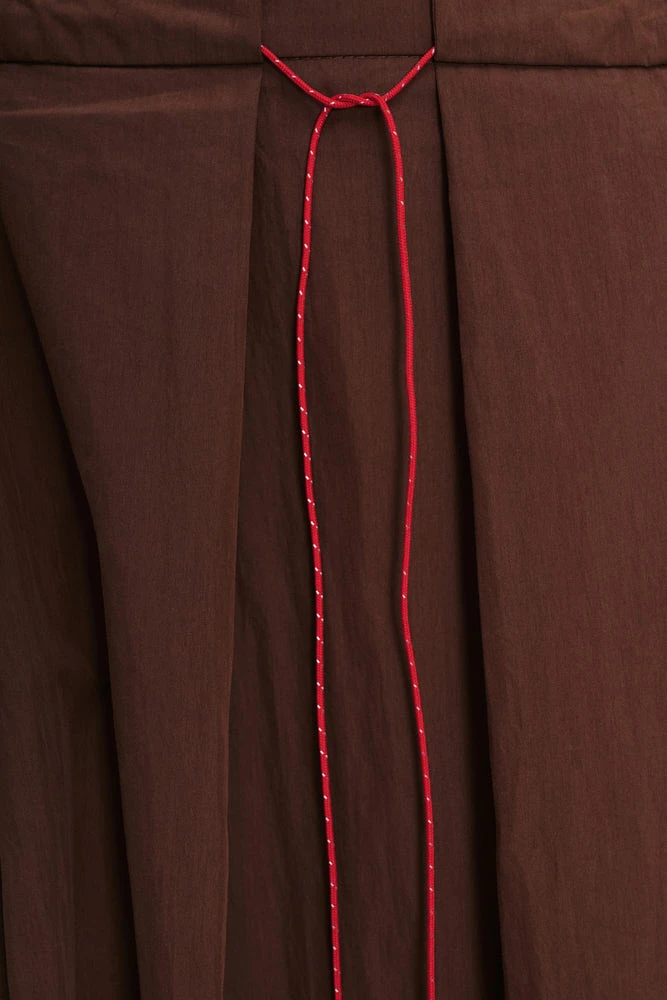 Юбка миди А-силуэта из хлопка