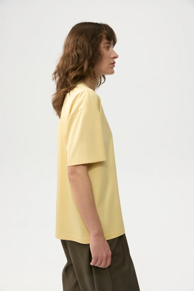 Футболка оверсайз с шёлком