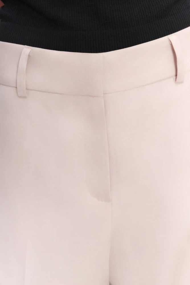 Брюки прямого кроя изо льна