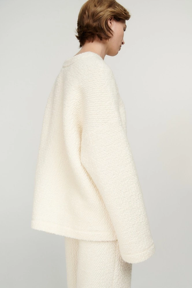 Свитшот из фактурной шерсти