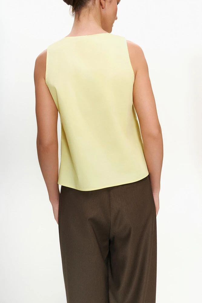 Топ на кулиске из хлопка