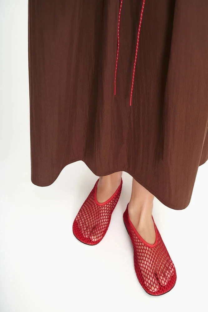 Балетки плетеные