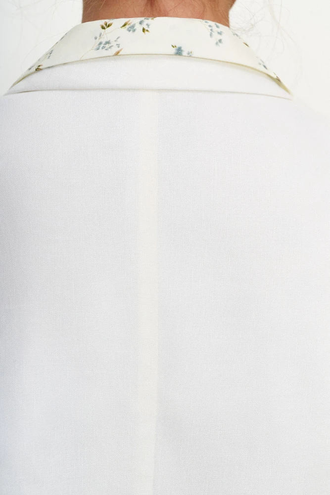 Жакет однобортный изо льна