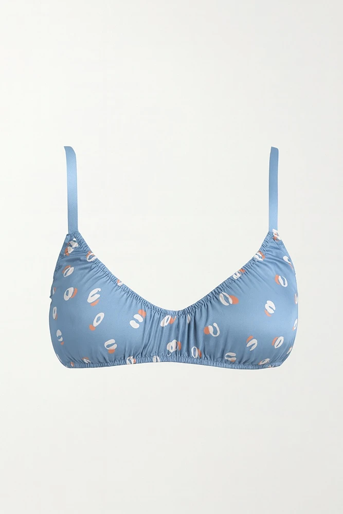 Бралет из итальянской ткани с принтом