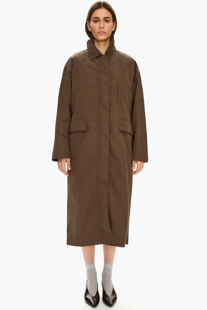 Тренч однобортный с подстежкой