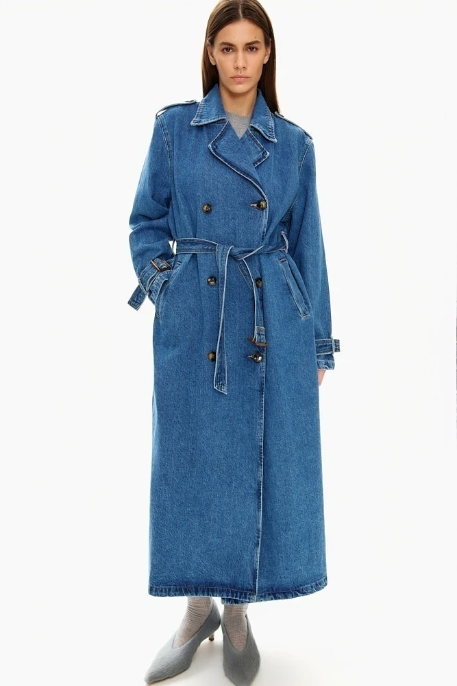 Тренч джинсовый