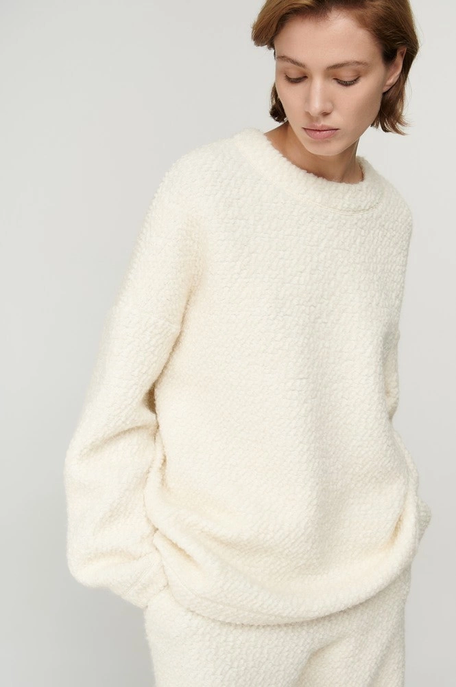 Свитшот из фактурной шерсти